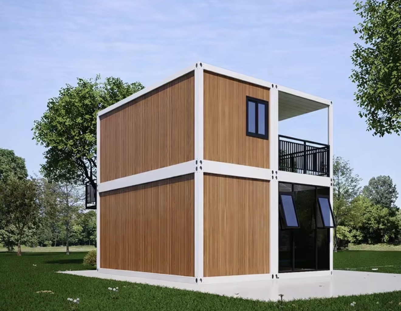 Casa modular HOM360 de dos niveles